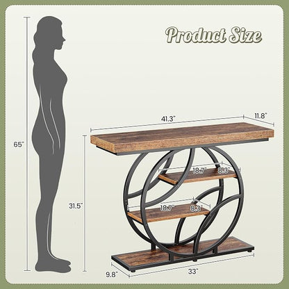 Huuger Modern Console Table, 41.3 Inch Sofa Table - Image 2