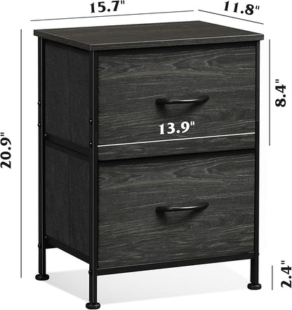 WLIVE Night Stand Set 2, Nightstand - Image 3