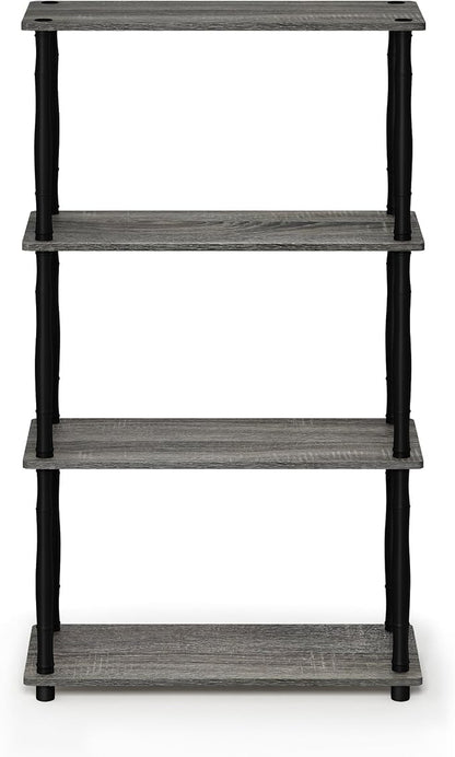 Furinno Turn-N-Tube 4-Tier Multipurpose Shelf Display Rack, Classic Tubes - Image 4