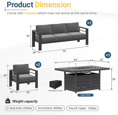 Solaste Aluminum Patio Furniture Set - Image 7
