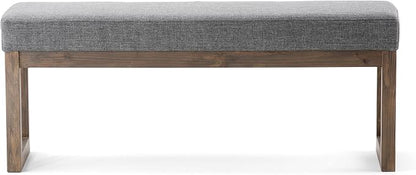 SIMPLIHOME Milltown Large Ottoman Bench - Image 5