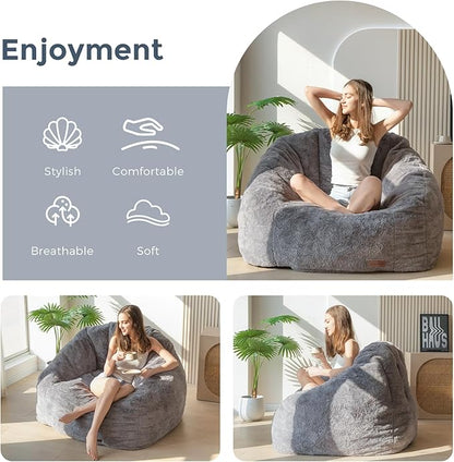 MAXYOYO Giant Bean Bag Chair, Oversized Bean Bag Couch - Image 3