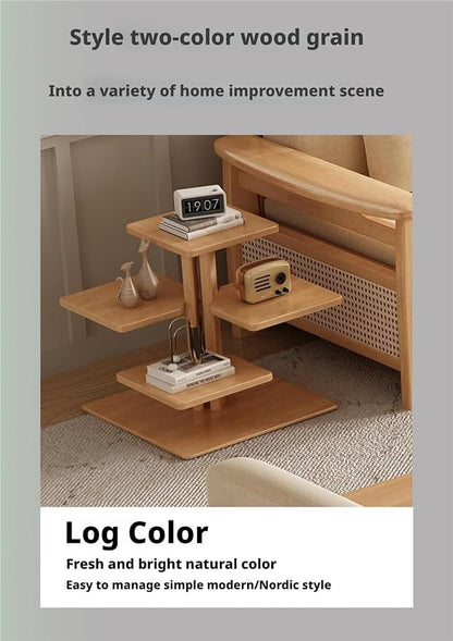 Scandinavian Solid Wood End Table - Image 6