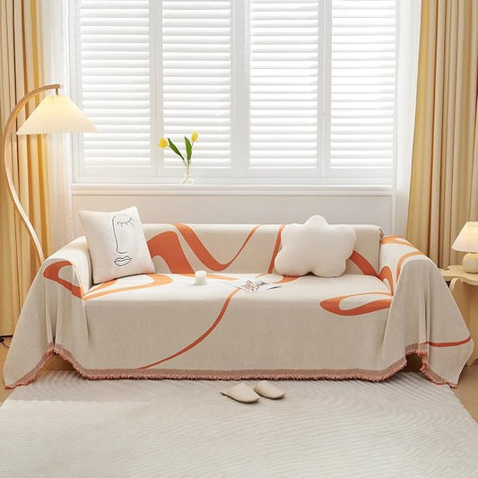 VClife Sofa Cover Washable Soft Plush Couch Cover by VCLIFE