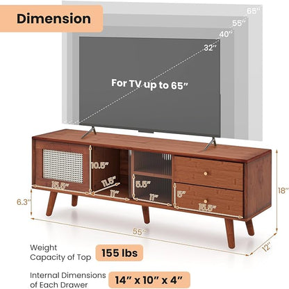 Giantex Mid Century Modern TV Stand - Image 4