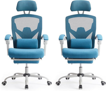 Sweetcrispy Office Computer Desk Chair Set of 2, Ergonomic High-Back Mesh by Sweetcrispy