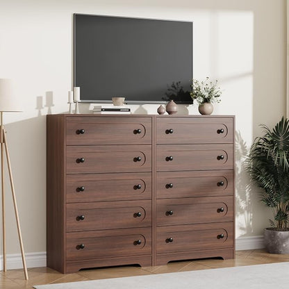 Garvee 5 Drawer Dresser for Bedroom, Wooden Mid Century Modern Chest of Drawers - Image 6