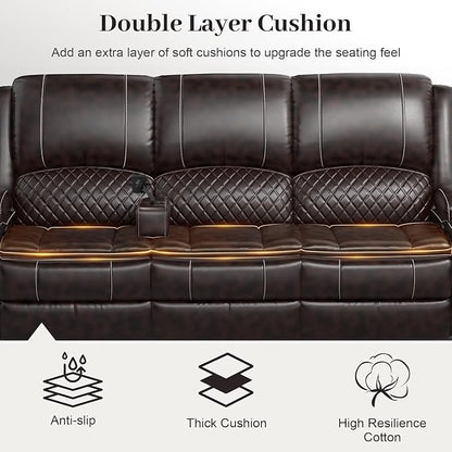 Yolsali 3 Seater Recliner Sofa Set - Image 4