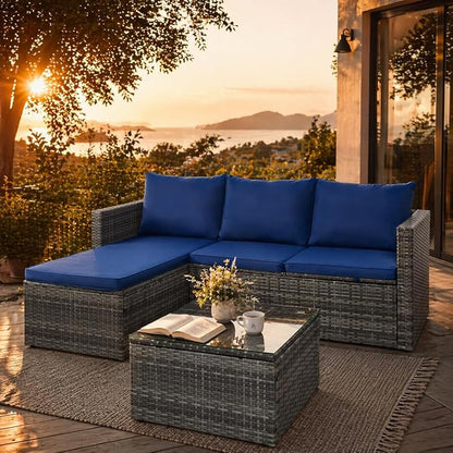 SUNLEI Small Outdoor Sofa Patio Furniture Set - Image 7
