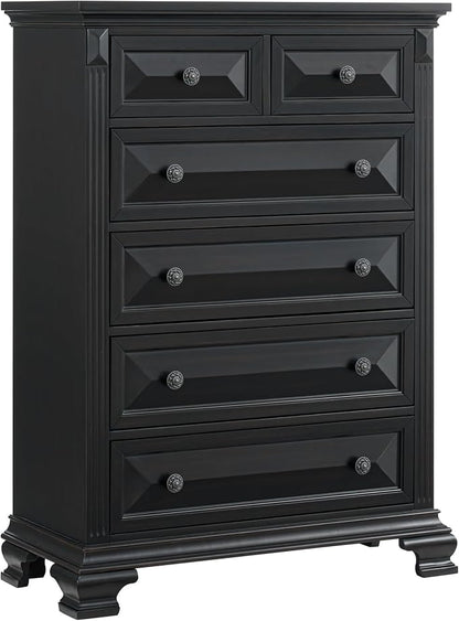 Picket House Furnishings Sumner King Panel 5PC Bedroom Set in Black - Image 6