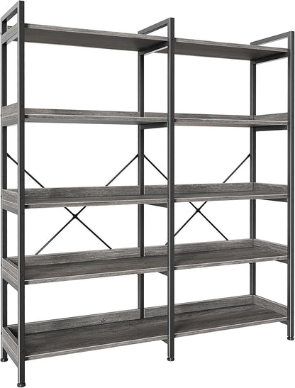 Huuger 5 Tier Bookshelf, Display Bookshelf by Huuger