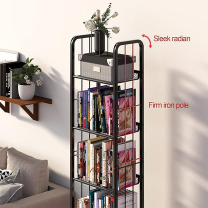 Bookshelf Storage Shelf Bookcase Freestanding Storage Stand - Image 7