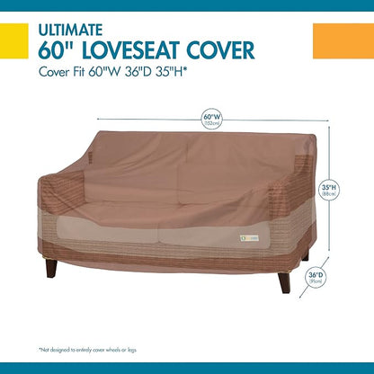 DUCKCOVERS ULV623835 Ultimate Patio Loveseat Cover, 62 "W x 38" D x 35" H - Image 3