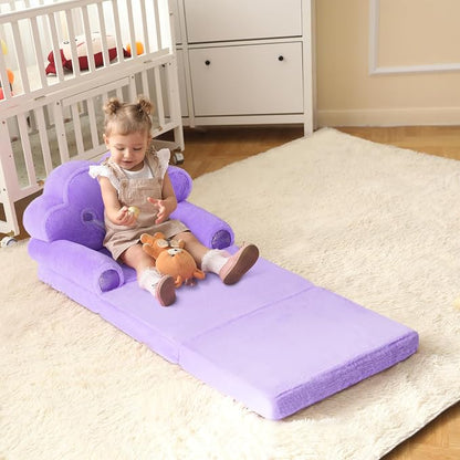 MOONBEEKI Toddler Chair Comfy，Foldable Princess Couch - Image 2