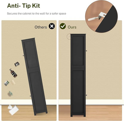 TEENFON 67" H Tall Storage Cabinet - Image 7