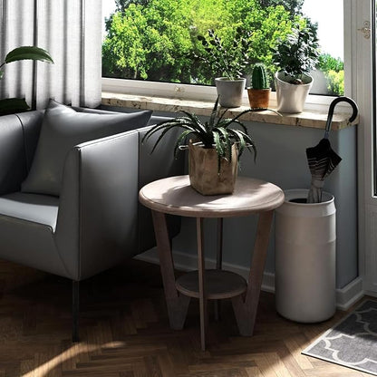 Set of 2 Rustic Farmhouse end Table - Image 9