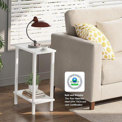 TUTOTAK Small Side Table, Narrow End Table, Skinny Sofa Table, Slim Nightstand - Image 4