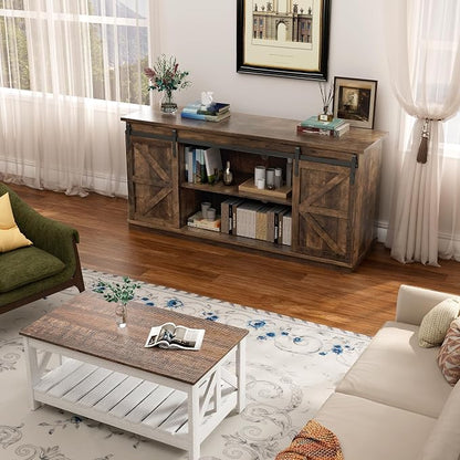 YESHOMY TV Stand for Televisions up to 65 Inches, - Image 3
