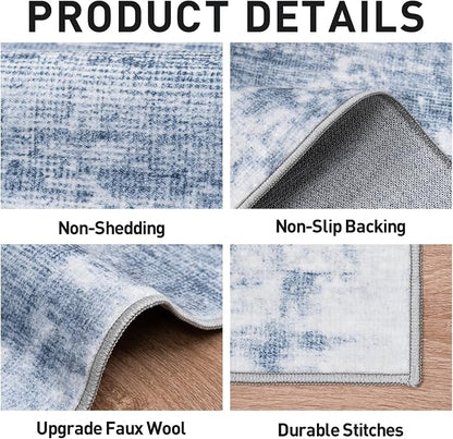 8x10 Area Rugs Washable Rug: Modern Abstract Living Room Rug Soft Anti-Skid - Image 5