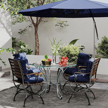 Outdoor Chair Cushions Set of 2, High Back Soft Seat Pad - Image 2