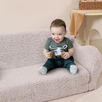 MOMCAYWEX Kids Sofa, 2-in-1 Flip-Out Foam Couch, Soft Play Lounge Chair - Image 6