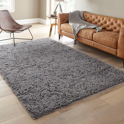 Ophanie 6x9 Area Rugs, Upgrade Non-Slip Fluffy Soft Rugs - Image 6