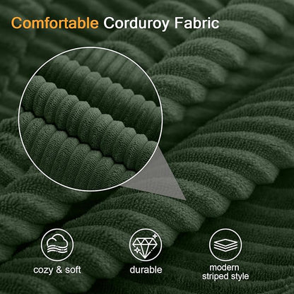 COMAX Convertible Sofa Bed Queen, Corduroy Folding Floor Couch Pull Out Couch - Image 8