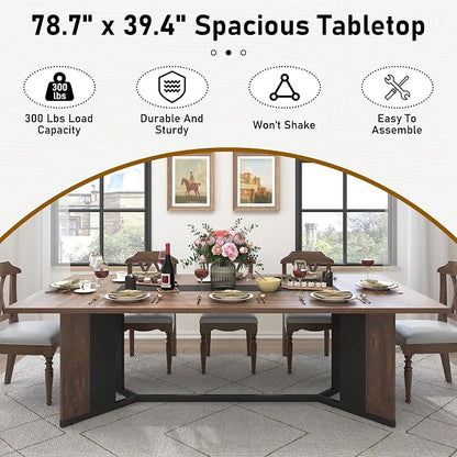Hlivelood 78Inch Large Dining Table - Image 3