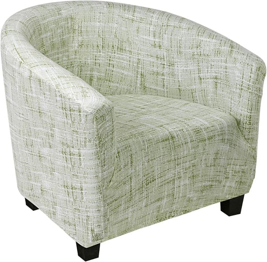 SearchI Club Chair Slipcover Stretch Barrel Chair Covers Printed Tub Chair by SearchI