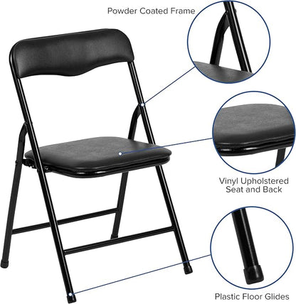 Flash Furniture Mindy Kids 3-Piece Folding Table and Chairs Set - Image 4