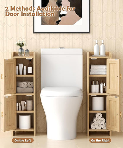 Akxomel Rattan Small Bathroom Cabinet - Image 4