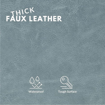 Faux Leather Fabric, Thick Durable Synthetic Repholstery Leather Vinyl - Image 2