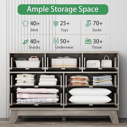 Xixini Fluted Dresser for Bedroom - Image 3
