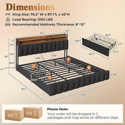PRAISUN Bed Frame King Size - Image 2