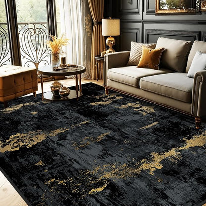 RELEANY Washable Area Rugs 7'x9' Non-Slip Modern Abstract Soft by RELEANY