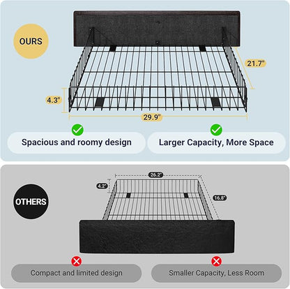 Allewie Upholstered Queen Size Platform Bed Frame - Image 7