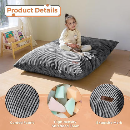 MAXYOYO 3 in 1 Kids Bean Bag Chair Couch, Convertible Chair Folds from Bean Bag - Image 6