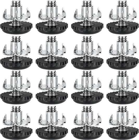 Stainless Steel Screw Furniture Leveling Feet 5/16-18 Screw in Threaded by Anwenk