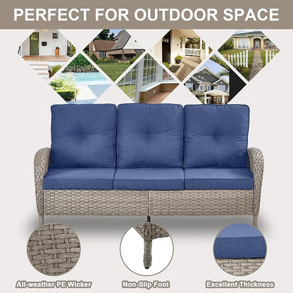 Belord 6 Pieces Wicker Patio Furniture Set - Image 7