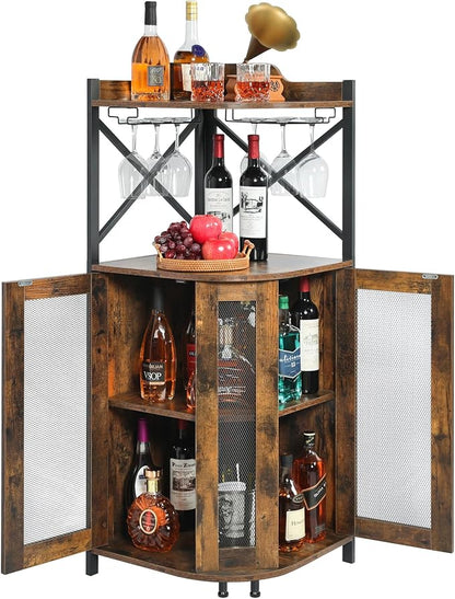 JKsmart Corner Bar Cabinet - Image 5