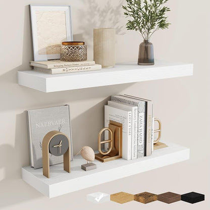 fuqing Floating Shelves for Wall, Wall Mounted Wood Floating Shelf by Fuqing