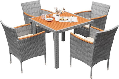 Devoko 5 PCS Furniture, Patio Conversation Set by DEVOKO