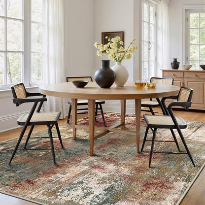 RELEANY Washable Area Rugs 6'x8' Non-Slip Modern Abstract Soft - Image 3