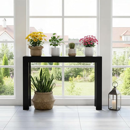 Plank+Beam Modern 46 Inch Console Table, Solid Pine Wood Entryway Table - Image 5