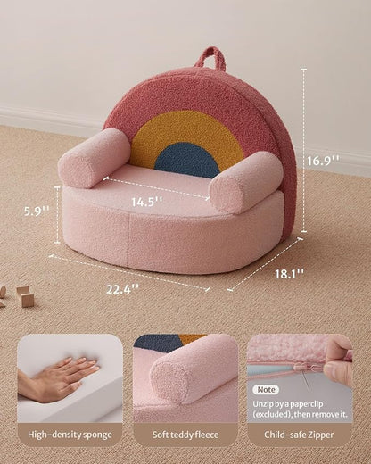 Blissful Diary Toddler Chair, Snuggly Soft Kids Sofa Chair, Supportive Toddler - Image 3