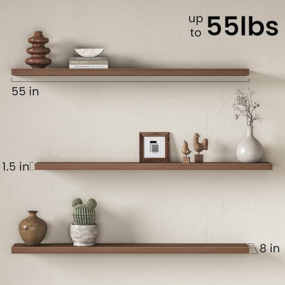 Fun Memories 55Inch Long Floating Shelves, 8 Inch Deep Shelves - Image 3