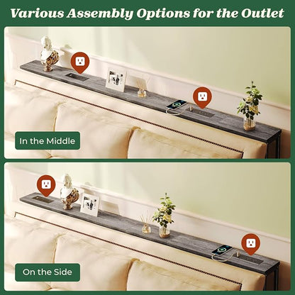 SUPERJARE 78.8 Inch Narrow Console Table - Image 5