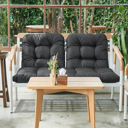Wicker Chair Cushions of 3 Pieces, Waterproof Cushions - Image 8