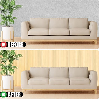 2 Pack Bamboo Wall Panel for Interior Wall Decor, Renewable Pole Wrap - Image 4