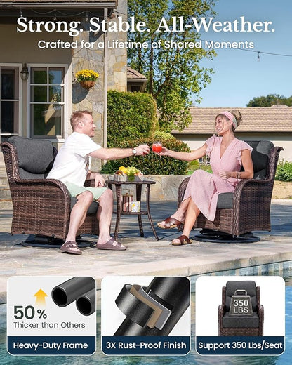 HILLGA 5-Piece Luxury Patio Furniture Set - Image 6